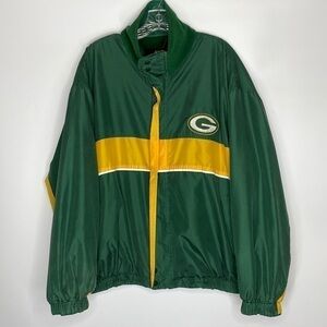 Vintage Unique Sports Generation Green Bay Packers Reversible Silk Jacket Large